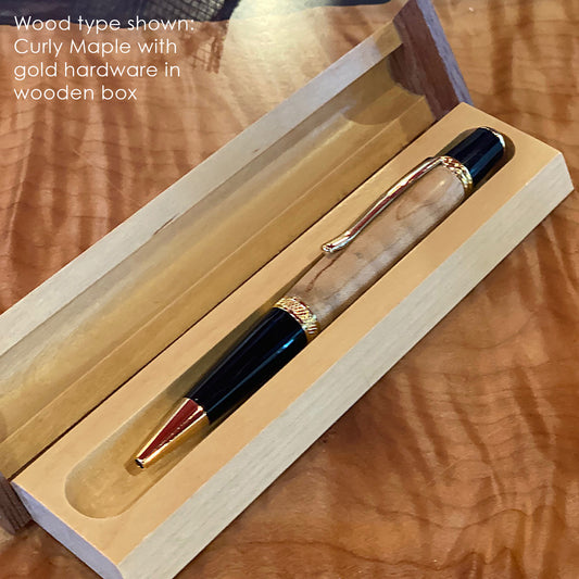 Personalized Engraved Wooden Pen | Custom Wooden Pen with Name or Message | Luxury Handcrafted Wooden Pen